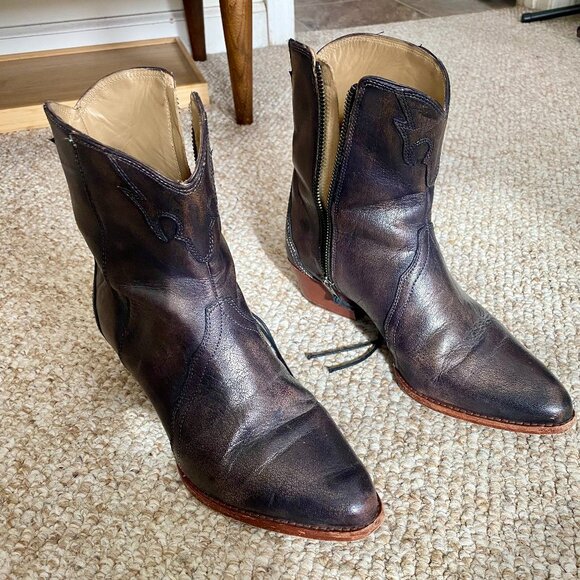 FREE PEOPLE NEW FRONTIER WESTERN BOOT SIZE EU 38/US 7-7.5 - Picture 1 of 6